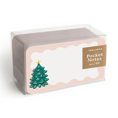 Pocket Notes™ - Vintage Christmas Tree | Place or Note Card