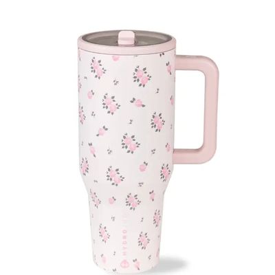 Wildrose Pink HydroJug 32 oz Traveler Tumbler