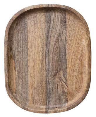 Oval Natural Mango Wood Trays Small