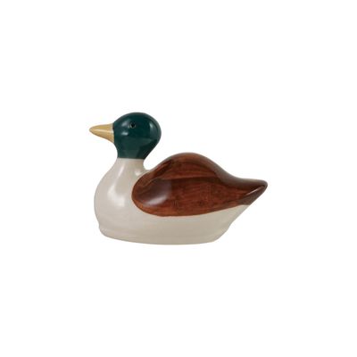 Stoneware Floating Mallard, Brown