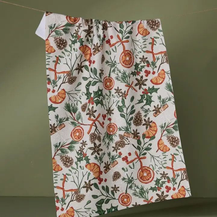 Canela Geometry Tea Towel