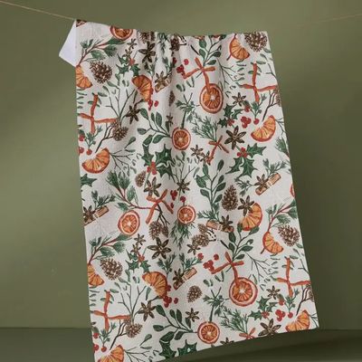 Canela Geometry Tea Towel
