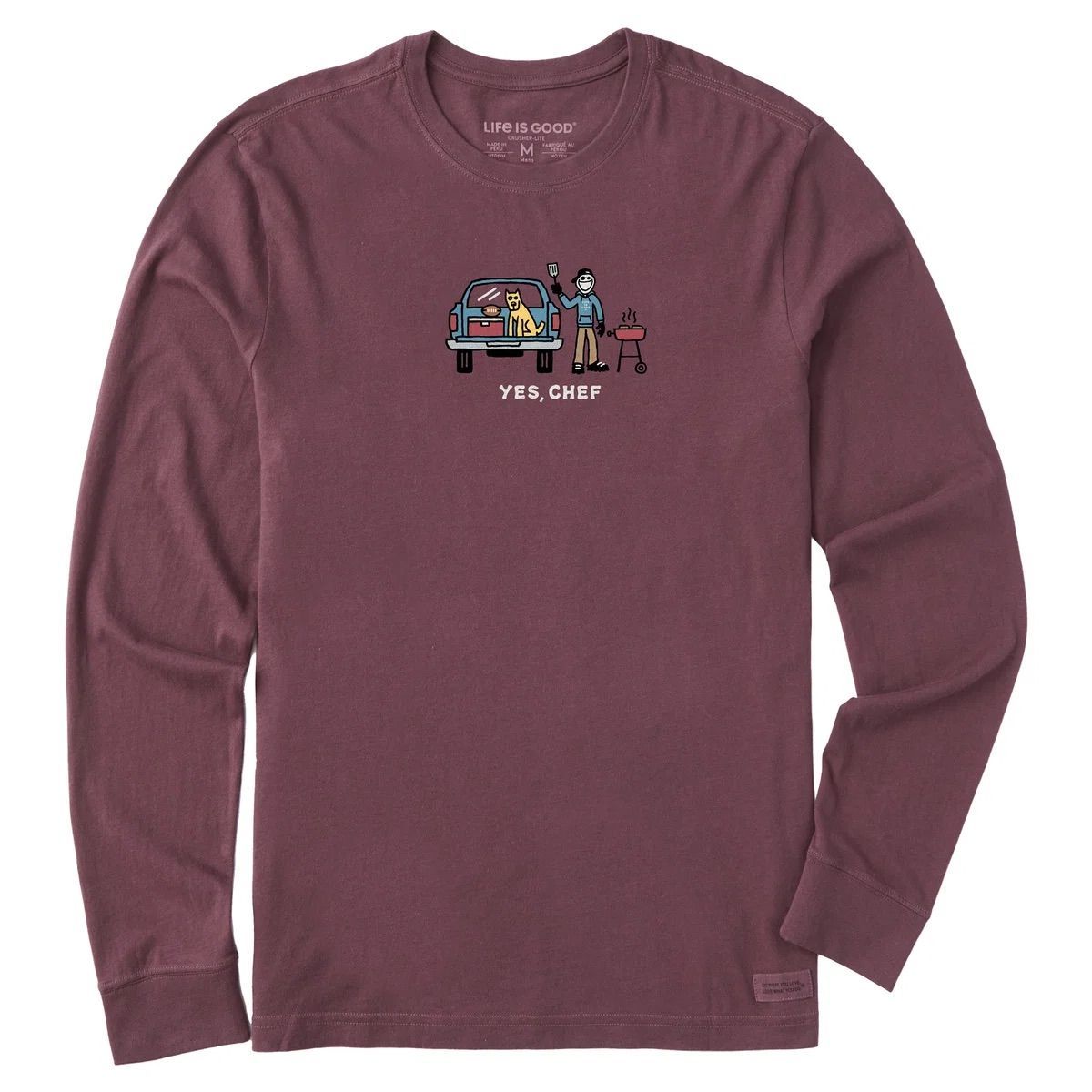 Life is Good Men’s Yes, Chef Crusher Tee, Size: S