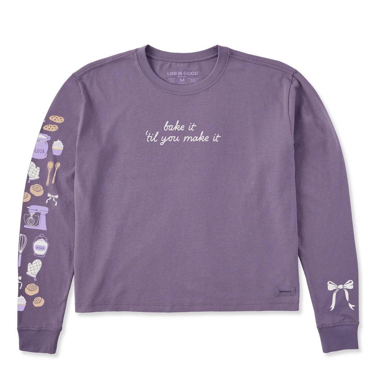 Life is Good Women's Bake It ’Til You Make It Crusher Tee, Size: S