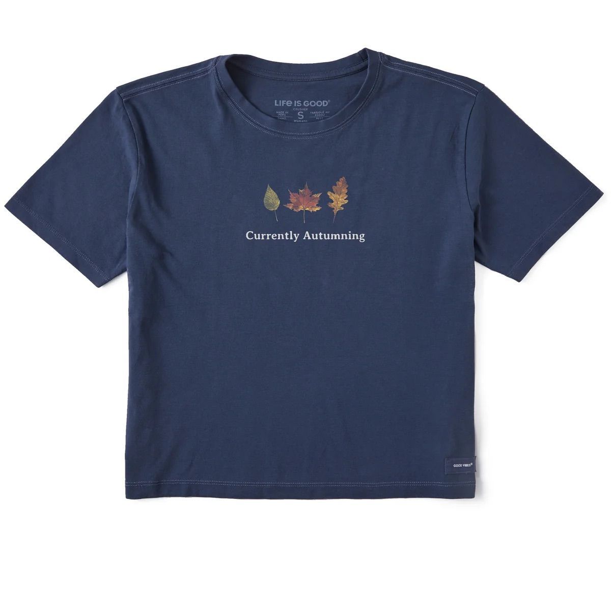 Life is Good Women's Currently Autumning Crusher Tee, Size: S
