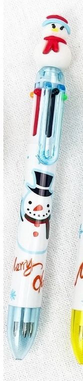 Multi Color Christmas Theme Ballpoint Pen, Style: Snowman
