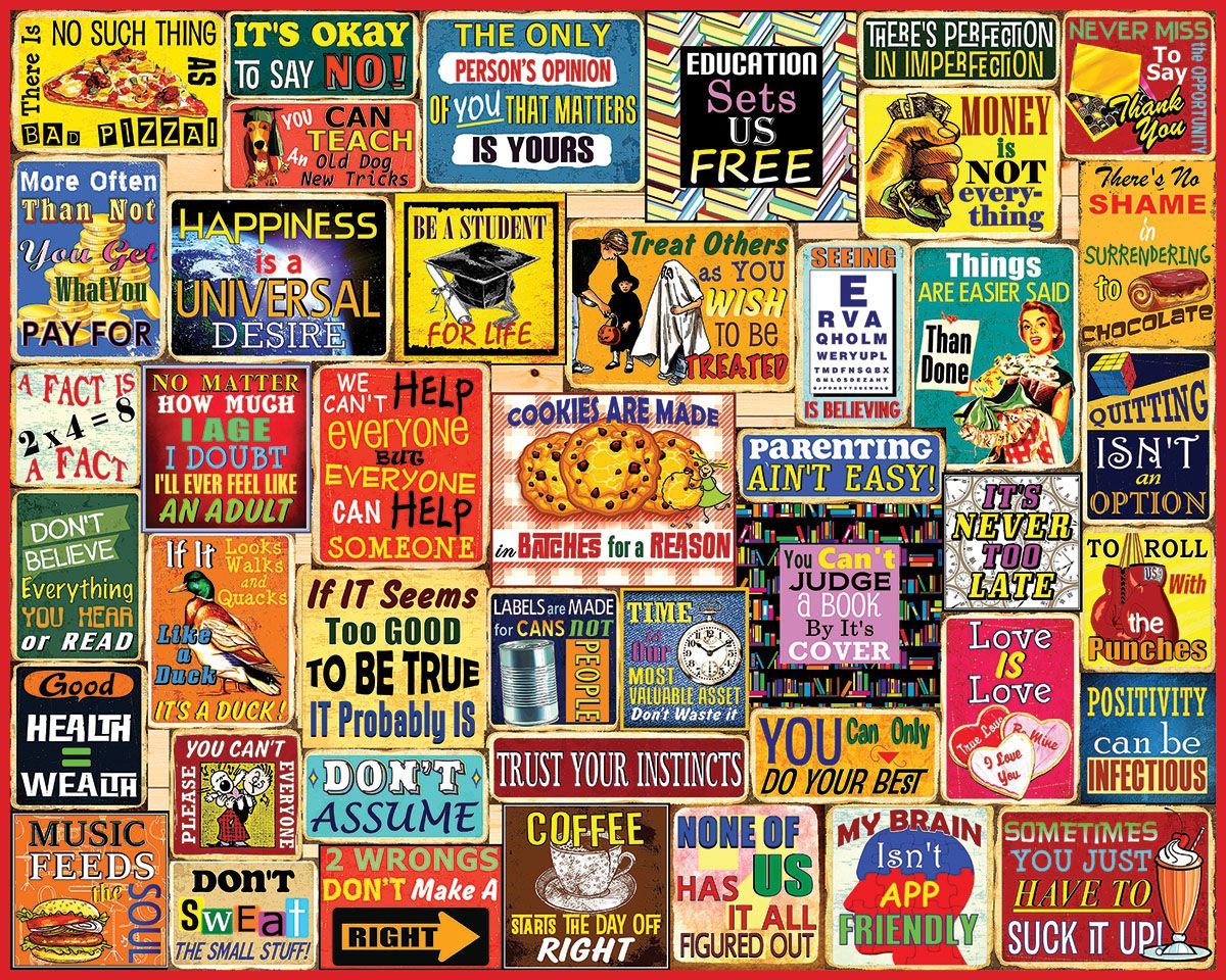 Things I Have Learned - 1000 Piece Jigsaw Puzzle