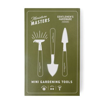 SET/3 Gentlemen's Hardware Mini Metal, Wood Handle Gardening Tools 5"-7"Tall