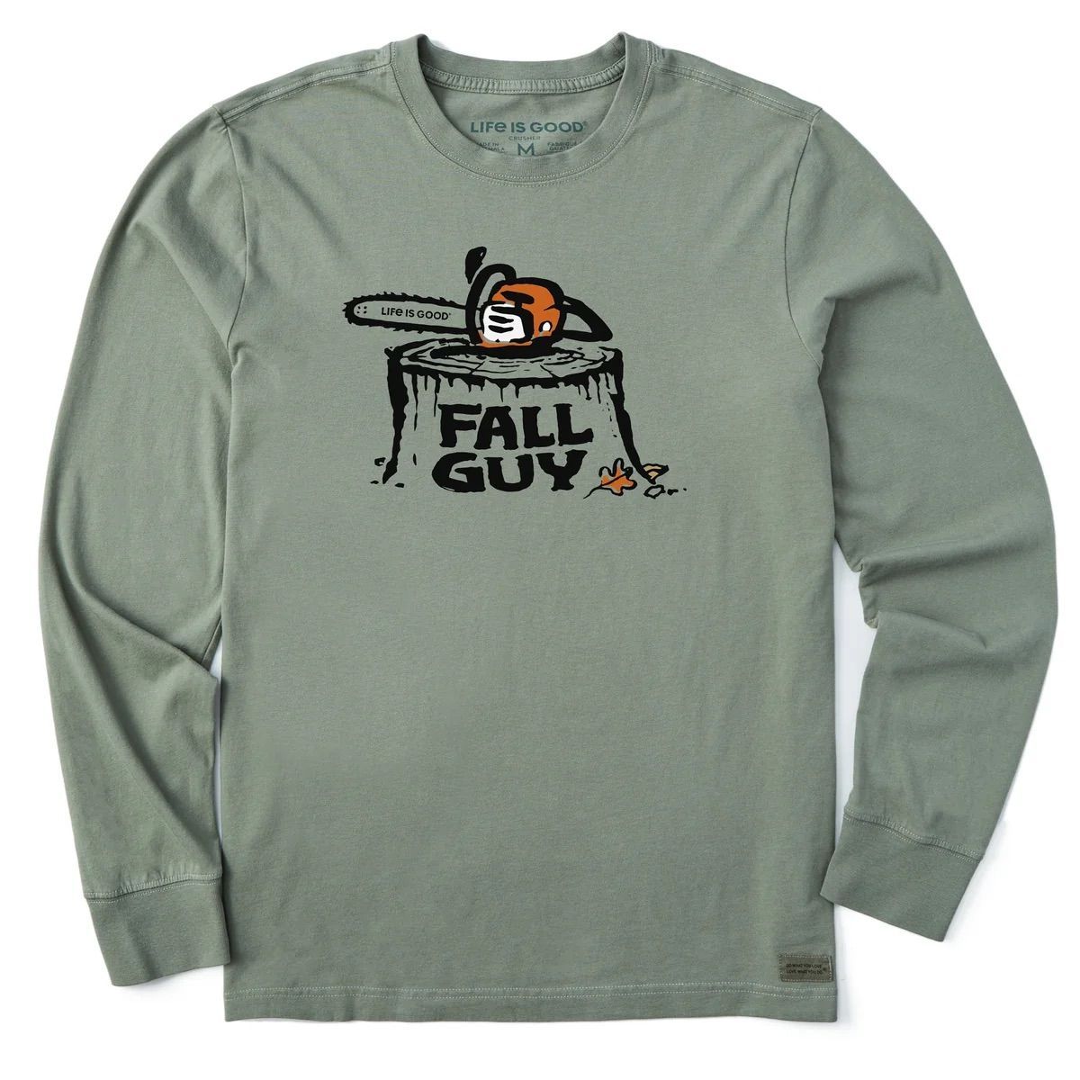 Life is Good Men’s Fall Guy Saw Long Sleeve Crusher Tee, Size: S
