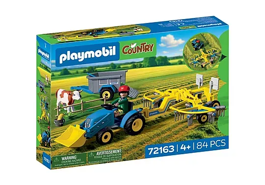 Playmobil Small Tractor &amp; Hay Swather