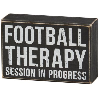 Football Therapy Box Sign