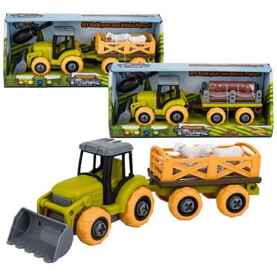 Farm Truck STEM Toy Tractor &amp; Wagon