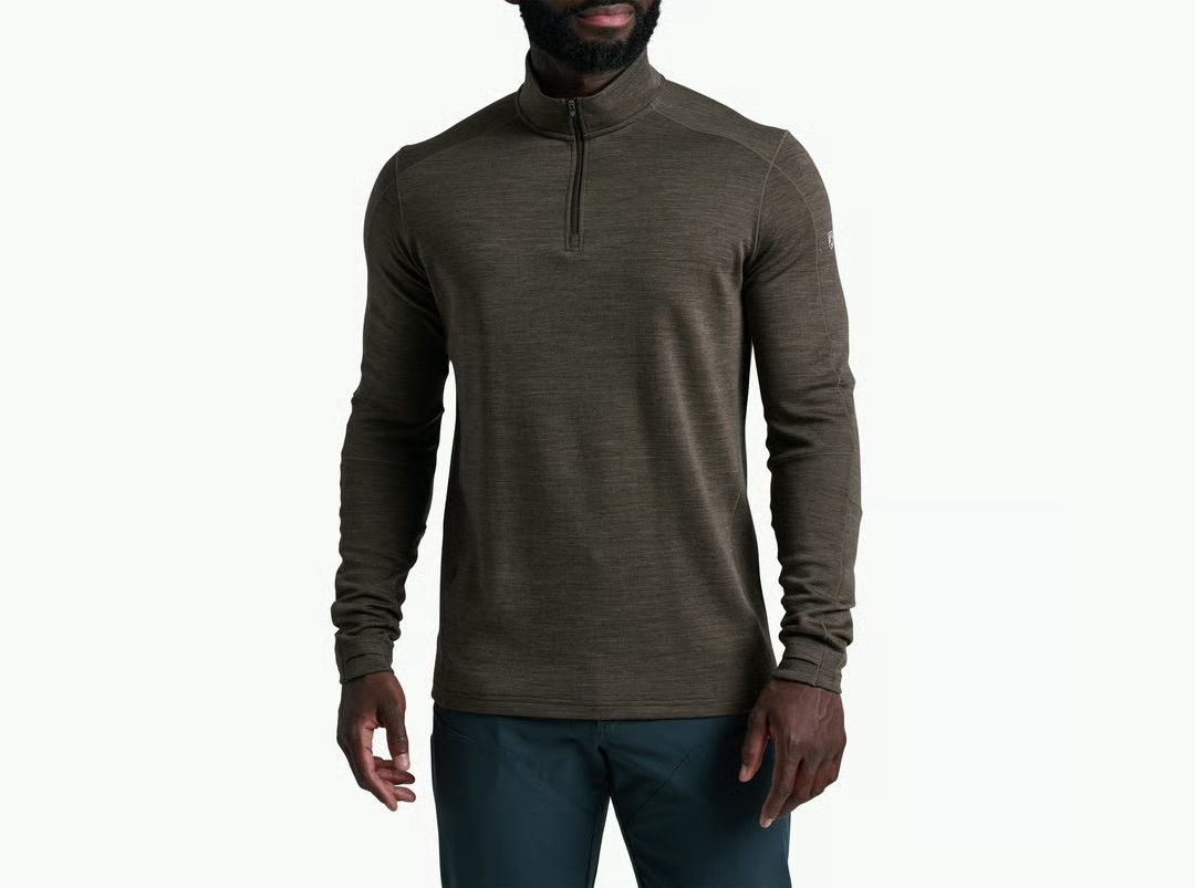 KUHL Men’s Invigoratr™ 1/4 Zip, Color: Kanteen, Size: M