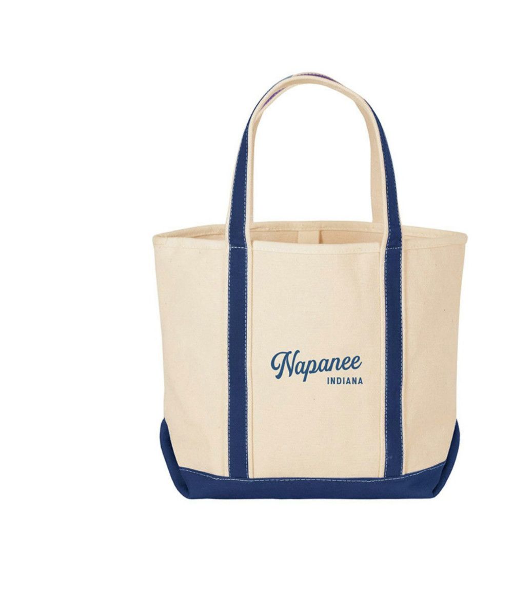 Nappanee Indiana 26 ounce Natural Boat Tote
