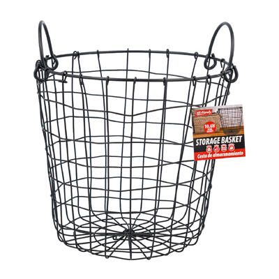 Wire Storage Basket with Handles