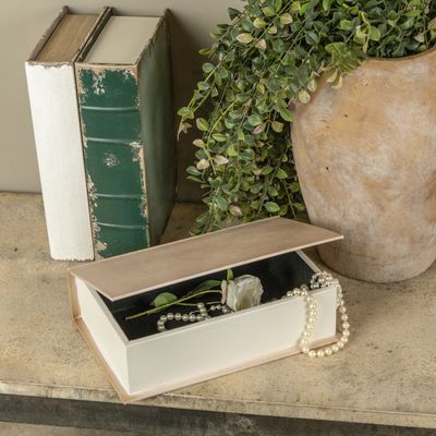 Vintage Book Box Tan