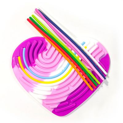 Heart Silly Tubes, Pink/Purple