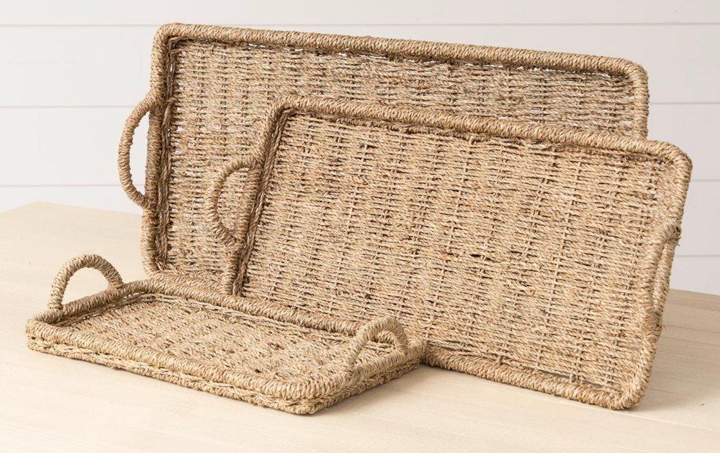 Rectangle Seagrass Tray Sm