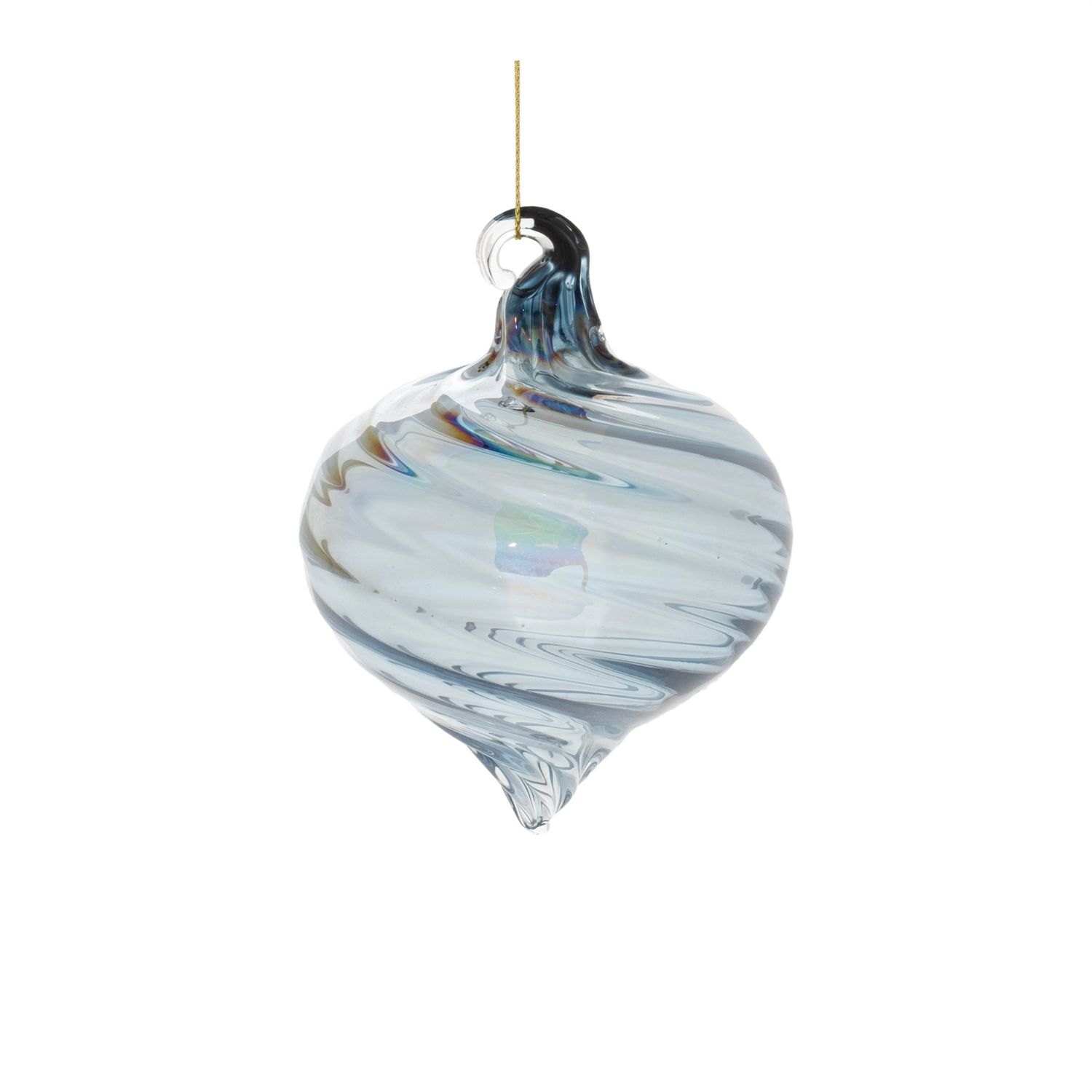 Blue Glass Ornament Bulb-shaped