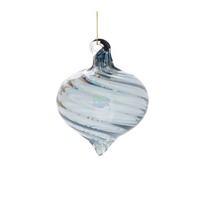 Blue Glass Ornament Bulb-shaped