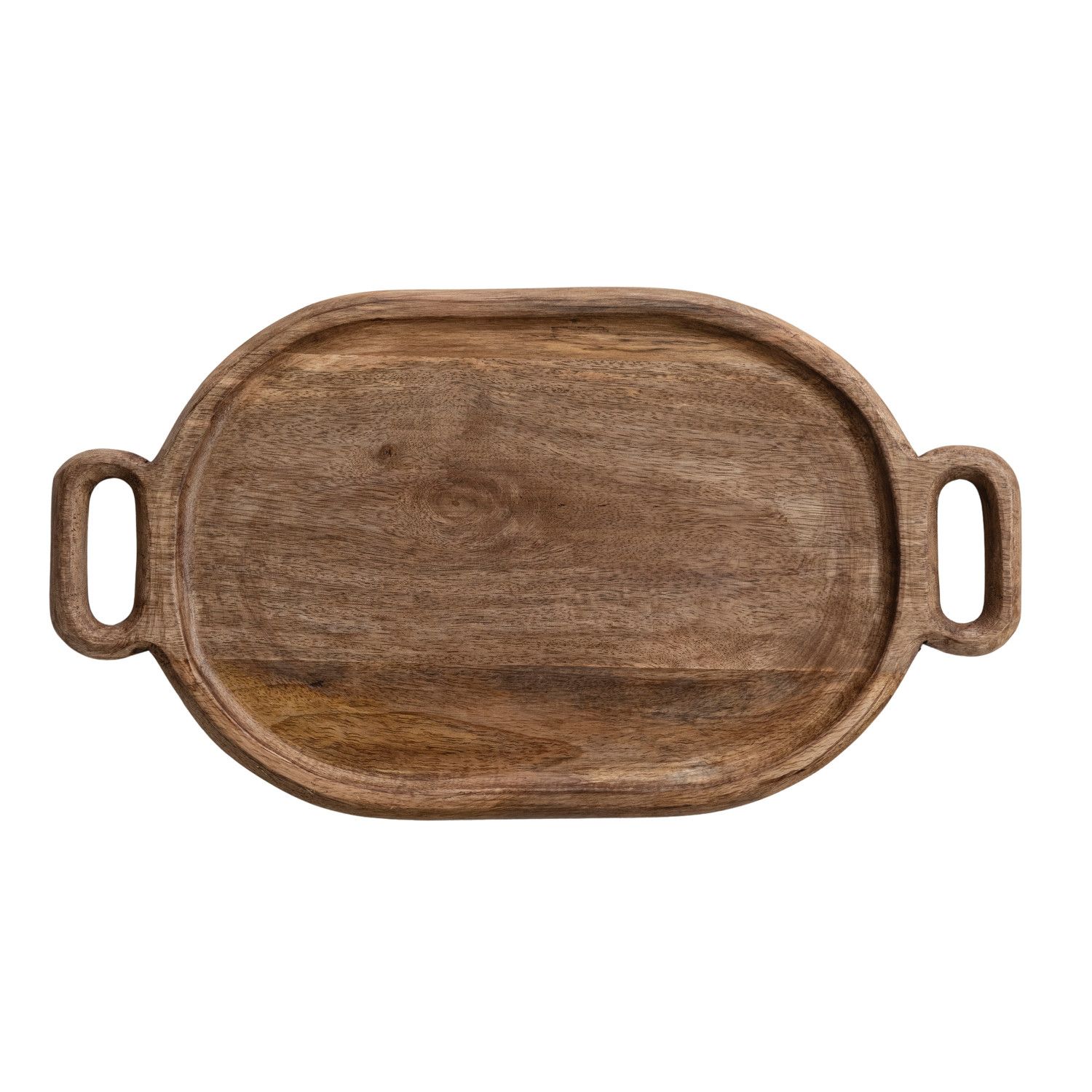 Mango Wood Tray w Handles