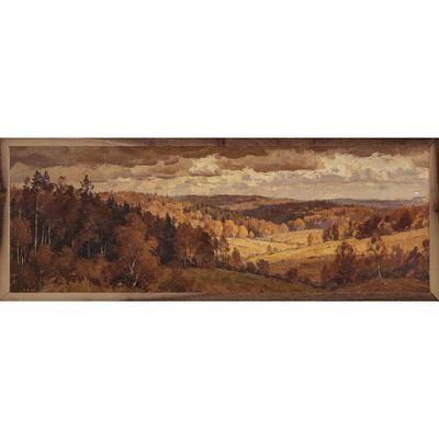 Above The Fall Woods Art Print
