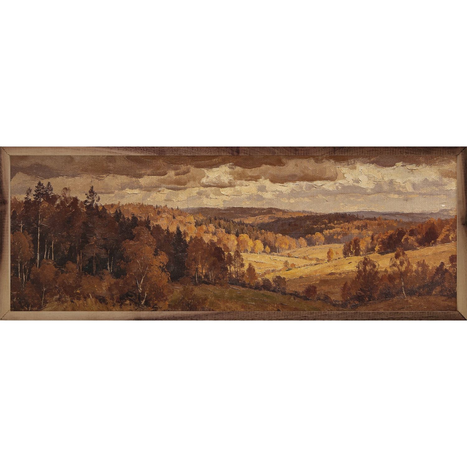 Above The Fall Woods Art Print, Size: 48x16