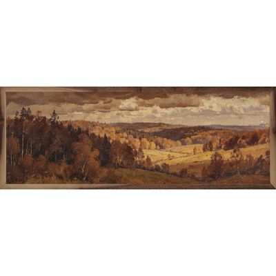 Above The Fall Woods Art Print