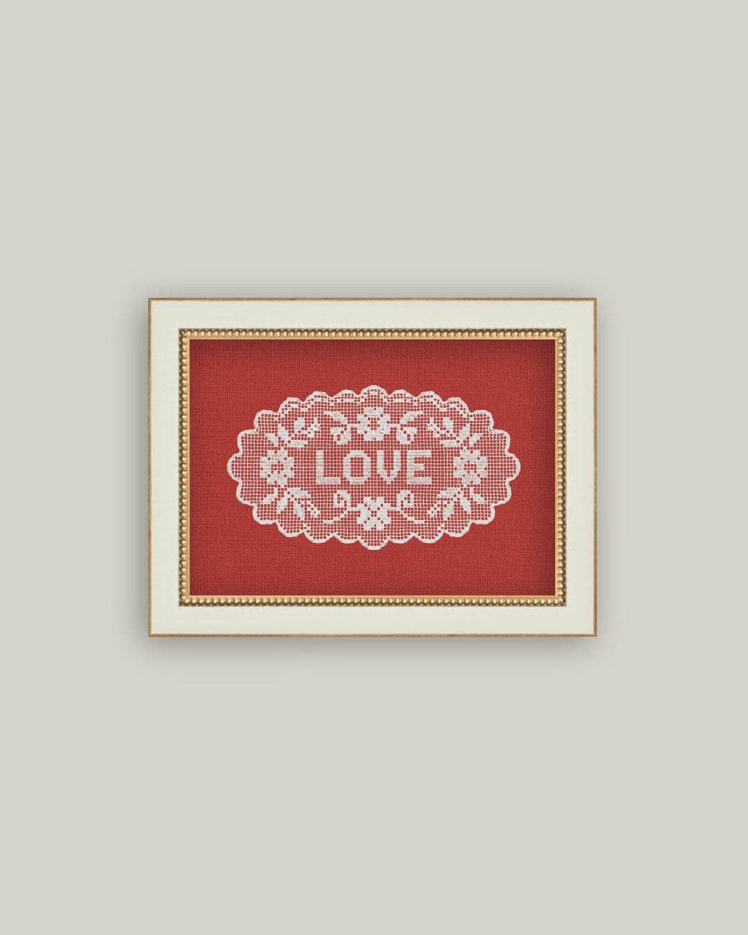Love Doily, Size: 6x4