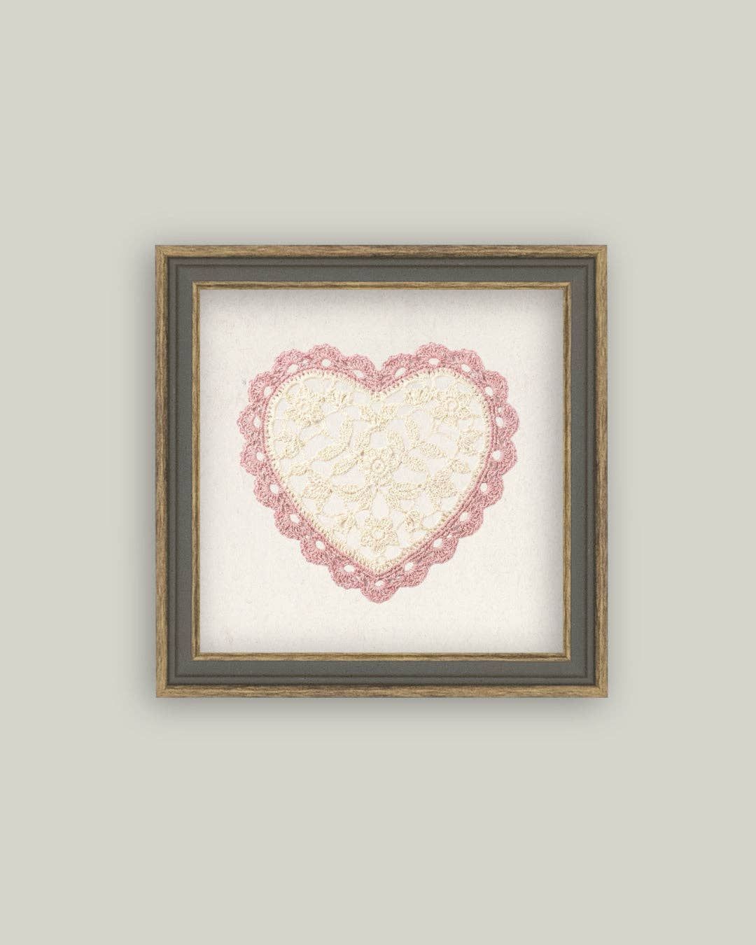 Heart Doily, Size: 5x5