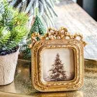 4" GOLD VINTAGE PHOTO FRAME