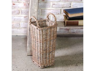 16.5" Tall Grey Willow Basket