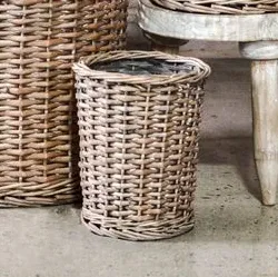 Grey Willow Basket, Size: 6"