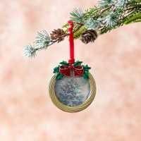 3" BOW WREATH ORNAMENT FRAME
