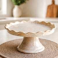 10.6" SCALLOP EDGE CAKE RISER
