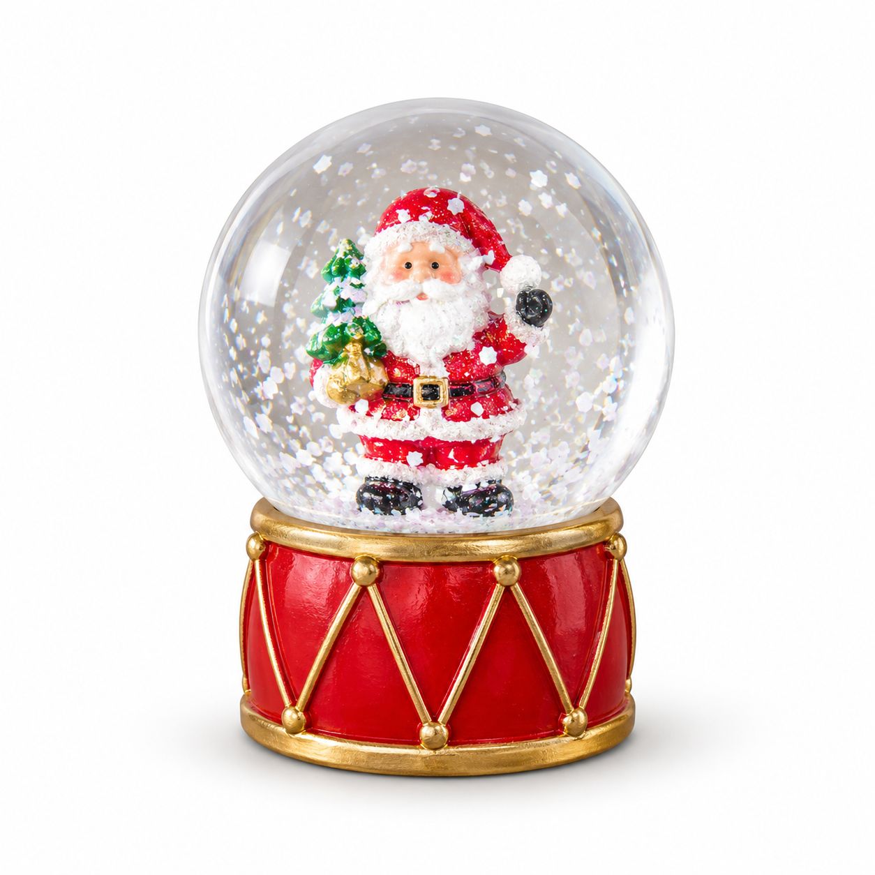 Mini Snowglobes - Santa, Tree, Horse, Color/Pattern: Santa
