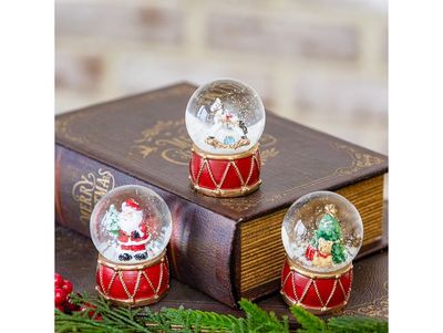 Mini Snowglobes - Santa, Tree, Horse