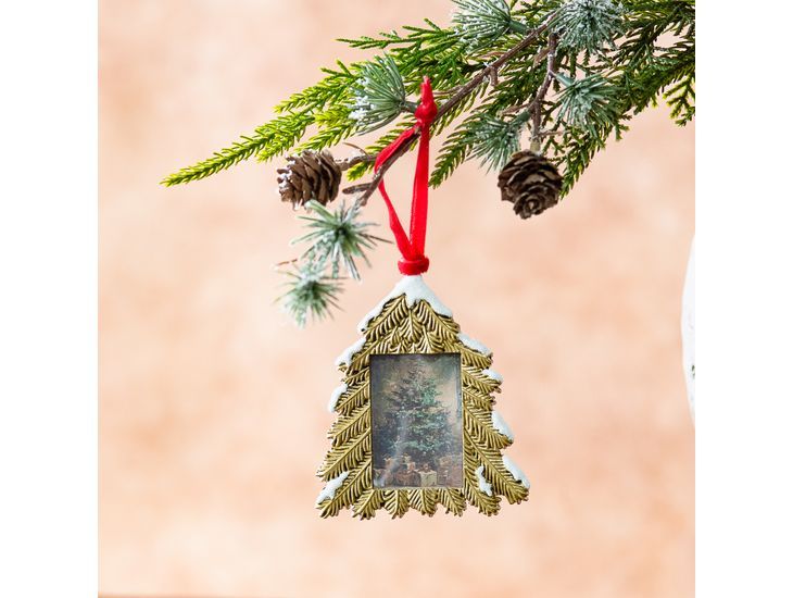 3.5" Snowy Tree Ornament Frame