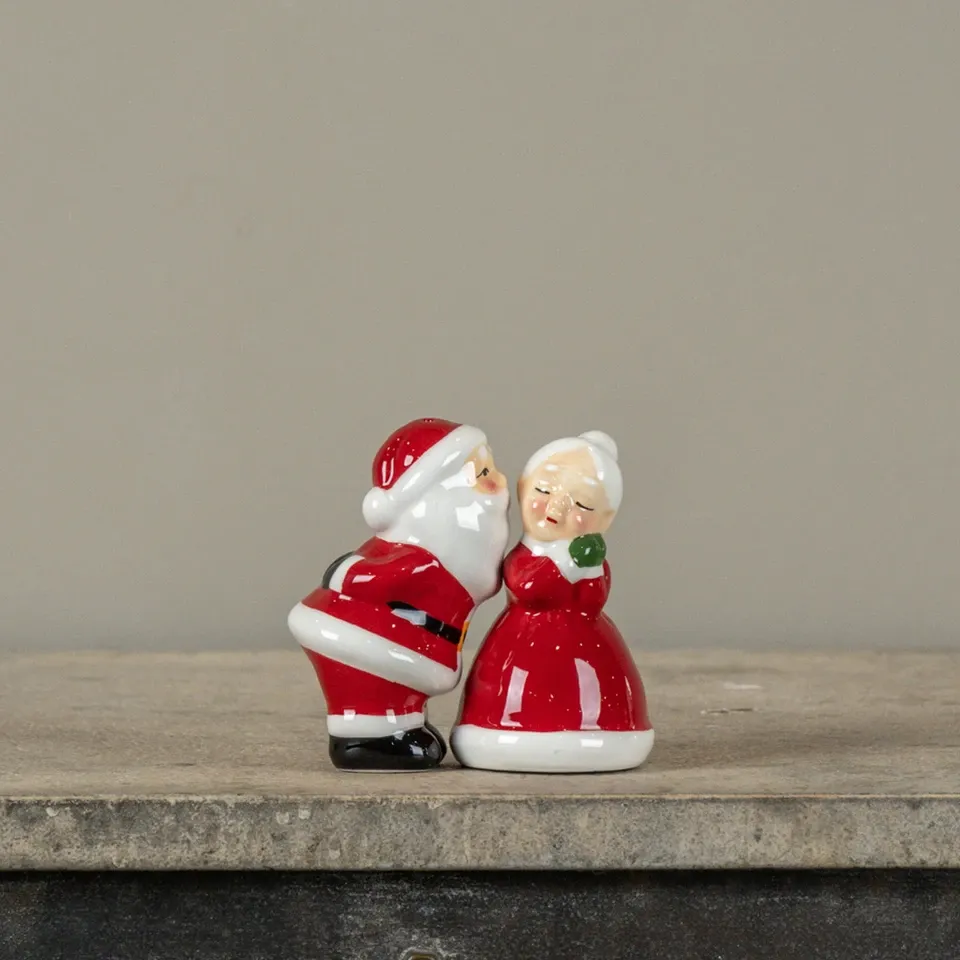 Smooching Claus' Salt &amp; Pepper Shaker Set