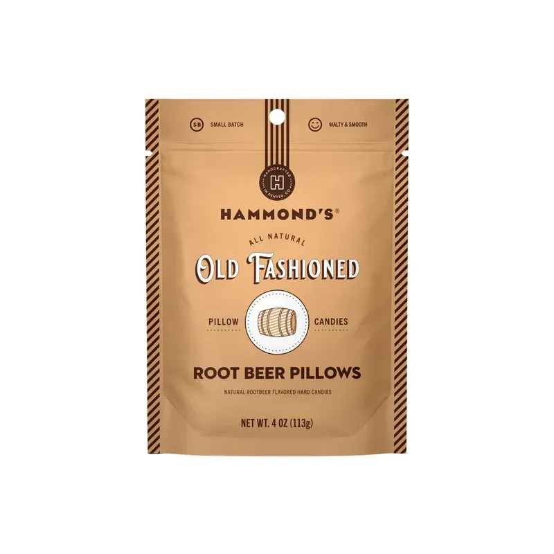 Hammond Root Beer Pillow Candy 4 oz