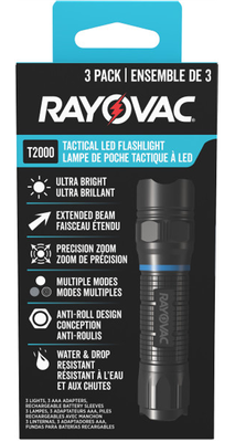 Rayovac T2000 Tactical LED Flashlights
