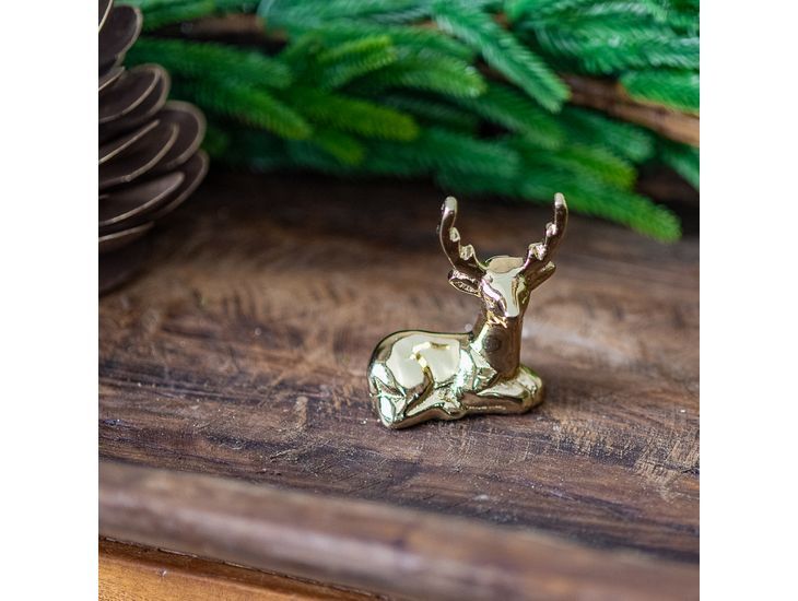 Gold Deer Place Card Holder