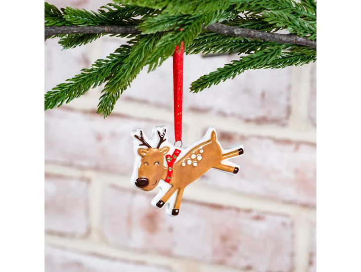 Smiling Reindeer Ornament