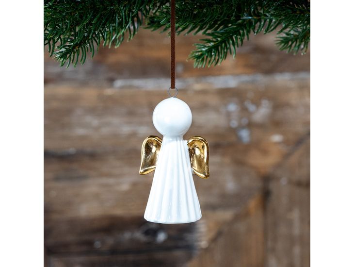Gold Winged Angel Ornament