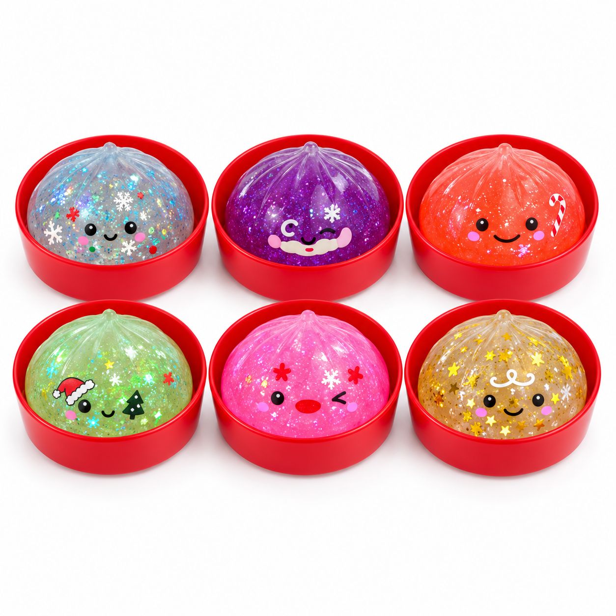 Dumplings -Christmas Holiday Coconut Oil Mystery Squishy
