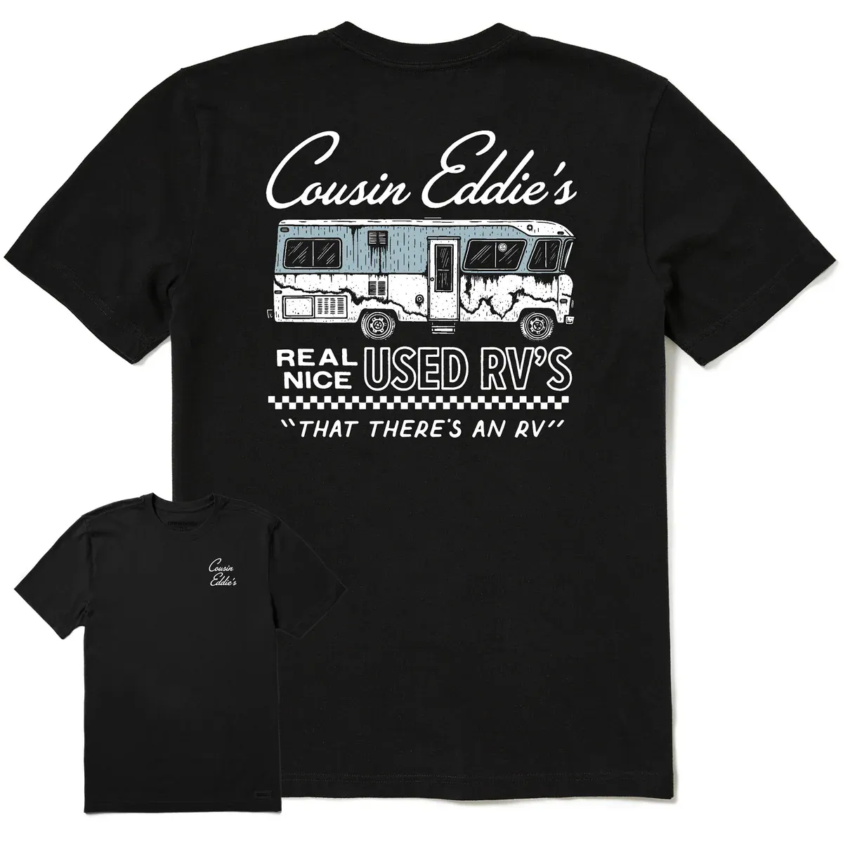 Life is Good Men's Cousin Eddie's Real Nice Used RV's Tee, Size: S