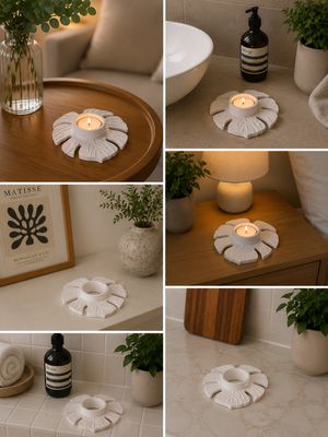 ŚWIECZNIK MONSTERA – dekoracja inspirowana naturą