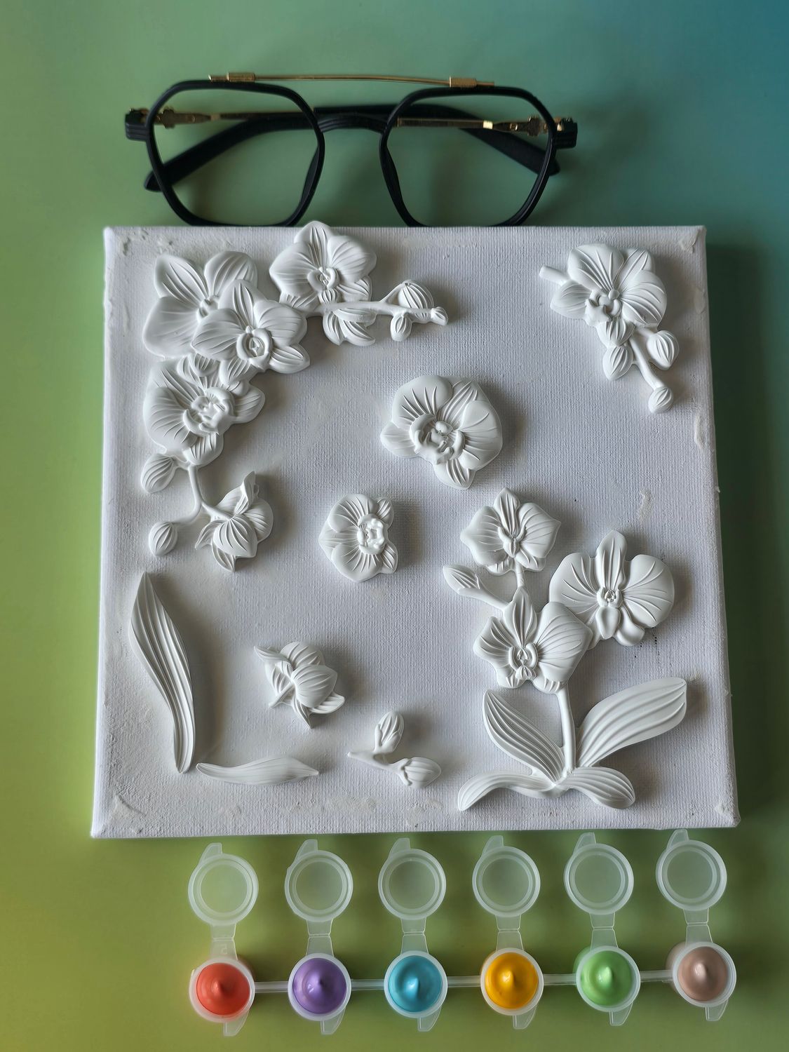 Orchidea – zestaw do malowania 3D na płótnie