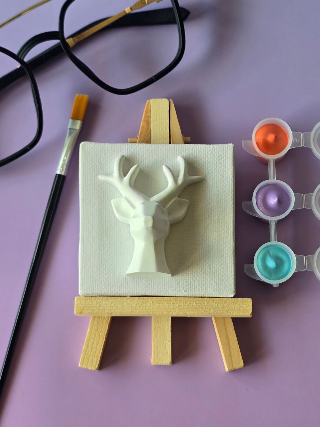 Mini Bambi – zestaw do malowania 3D na płótnie