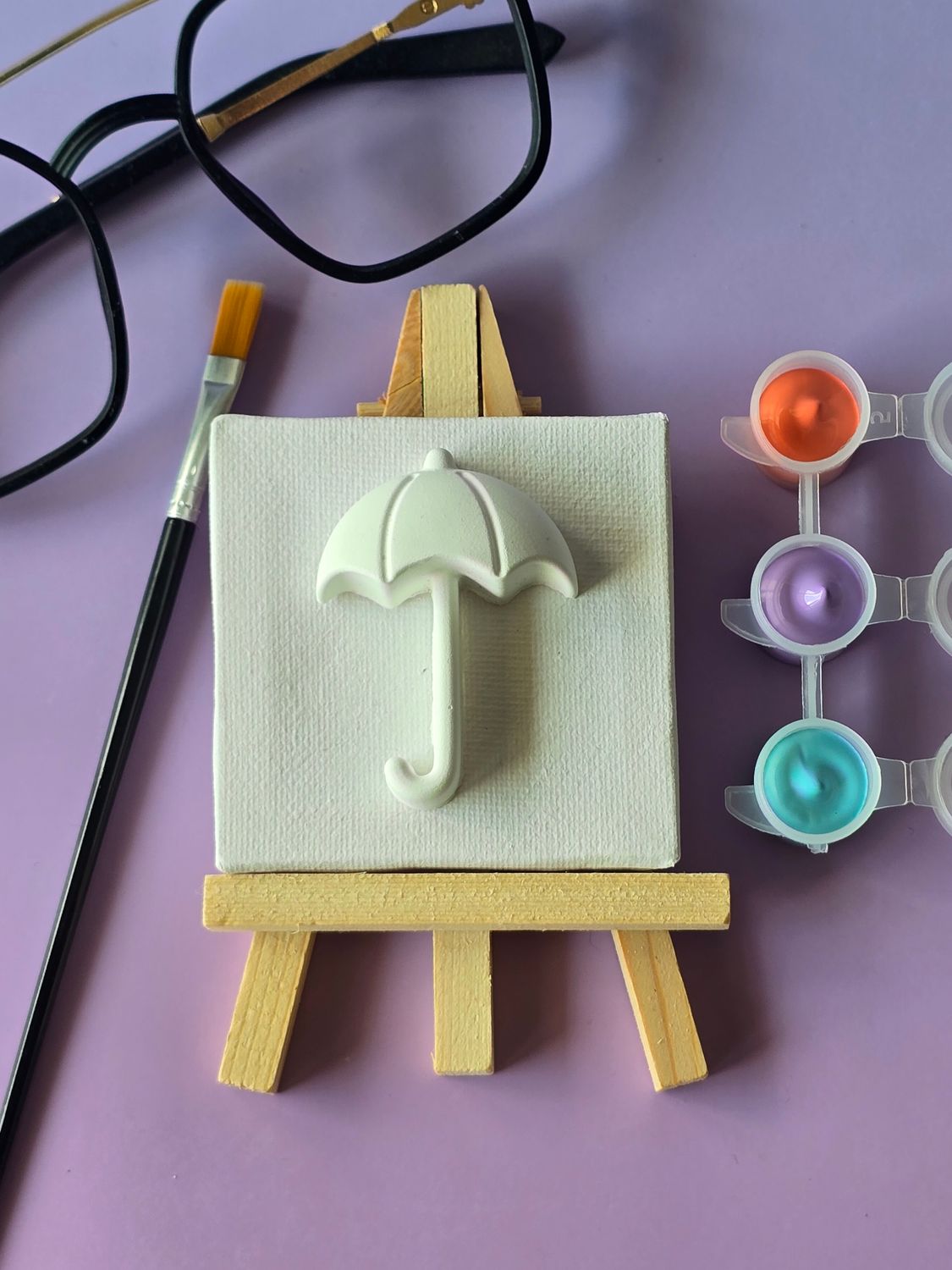 Mini parasol – zestaw do malowania 3D na płótnie